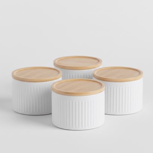 Komplet 4 Pojemników Lofto