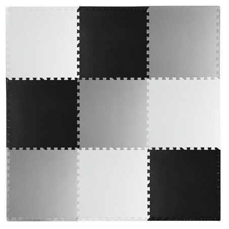 Duża mata piankowa puzzle piankowe 180x180cm 9szt Ricokids szachownica