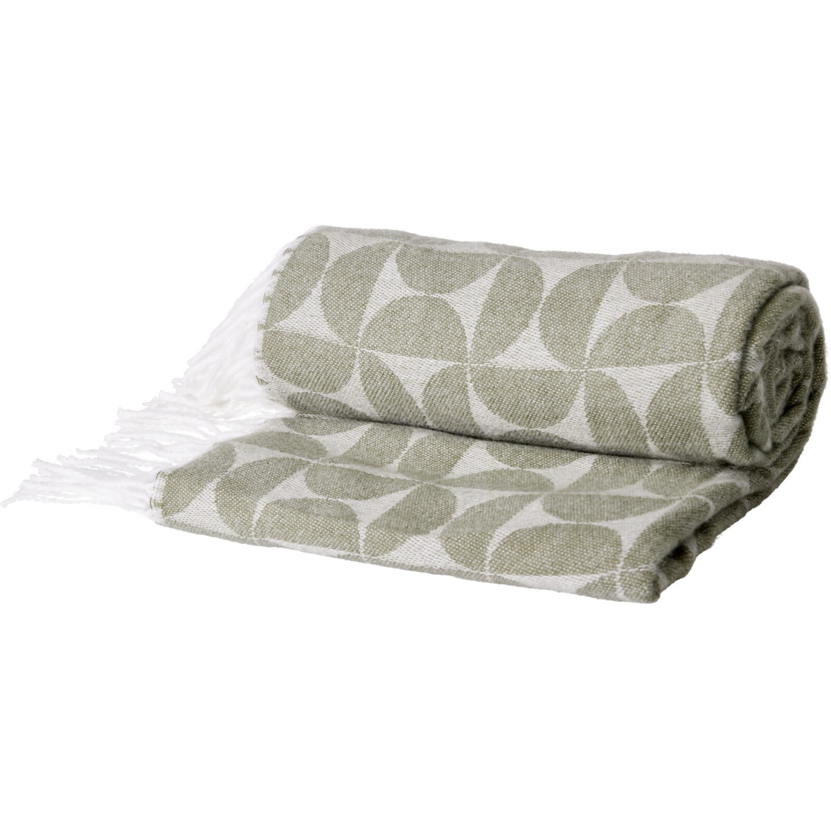 Koc żakardowy z frędzlami MYK, 130 x 160 cm