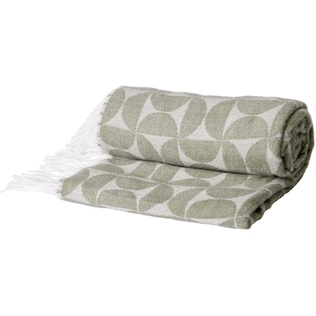 Koc żakardowy z frędzlami MYK, 130 x 160 cm