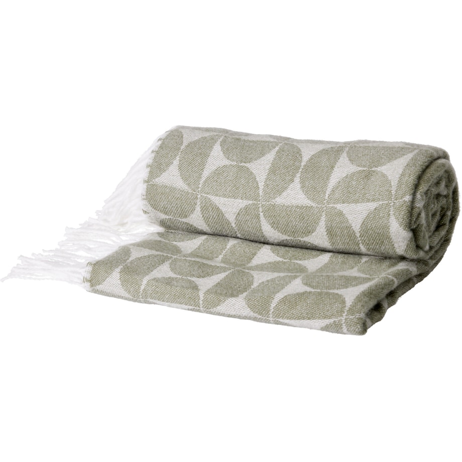 Koc żakardowy z frędzlami MYK, 130 x 160 cm