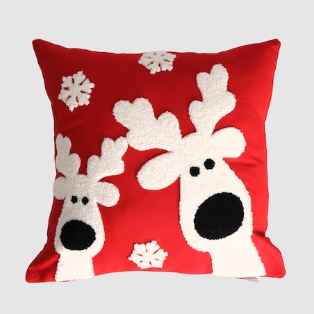 Poszewka Haftowana Deer joy 40x40 cm