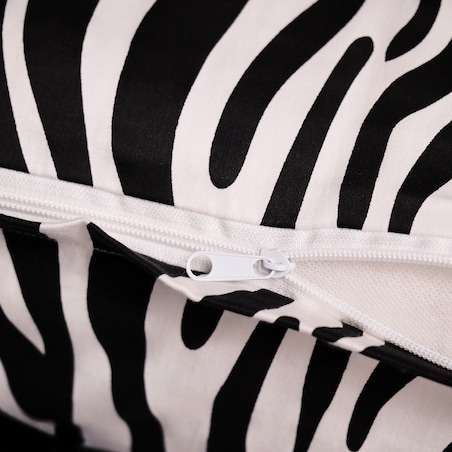 Pościel z bawełny satynowej Zebrini 200x220 cm z motywem zwierzęcym