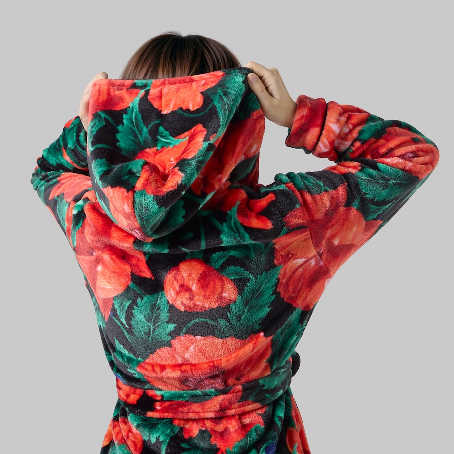 Szlafrok Casinos z motywem kwiatowym