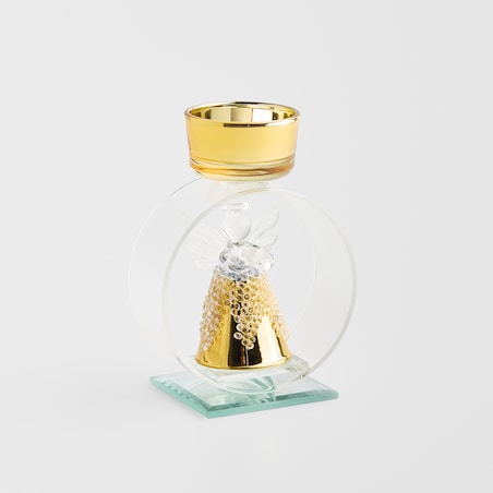 Świecznik Glassangel z motywem anioła