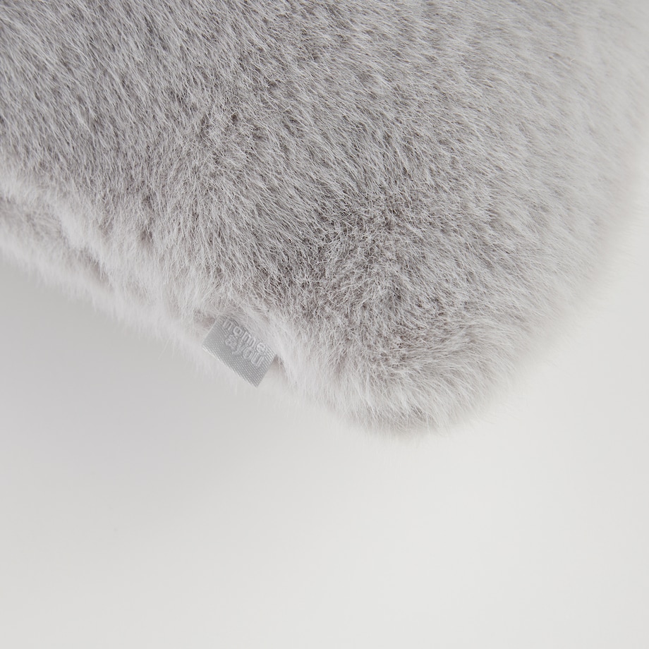 Poszewka Futrzana Molinio 45x45 cm w kratę