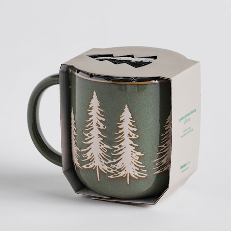 Kubek Z Dodatkiem Dinatale z motywem choinki