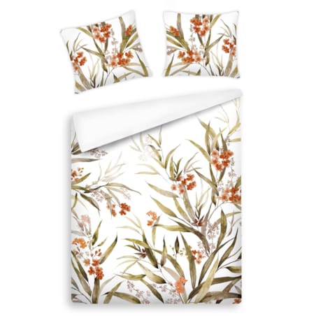 Pościel Bawełniana Elorina 160x200 cm z motywem roślinnym