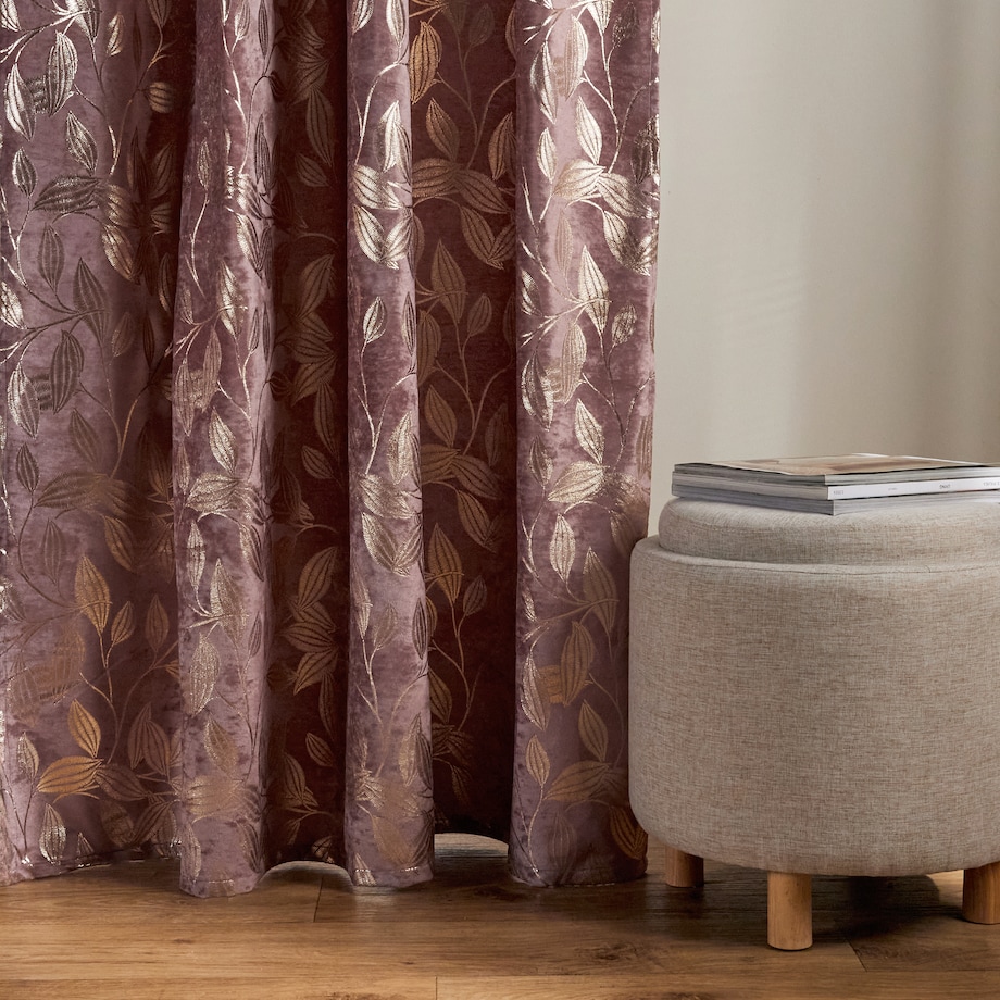 Zasłona Blomstela 140x250 cm z motywem roślinnym