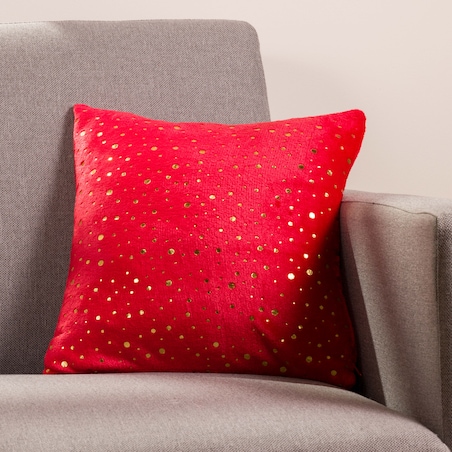 Poszewka Flanelowa Festive dots 40x40 cm