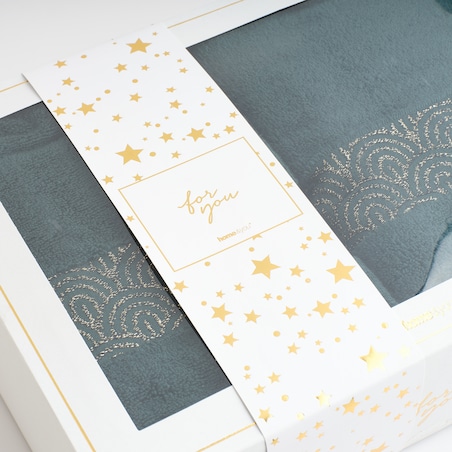 Prezentowy zestaw ręczników dekoracyjnych Rapello 2* 70x130 cm z motywem geometrycznym