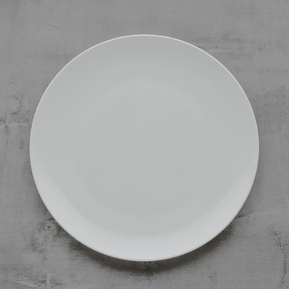 Klasyczny Talerz Obiadowy z Porcelany Kostnej Bianco