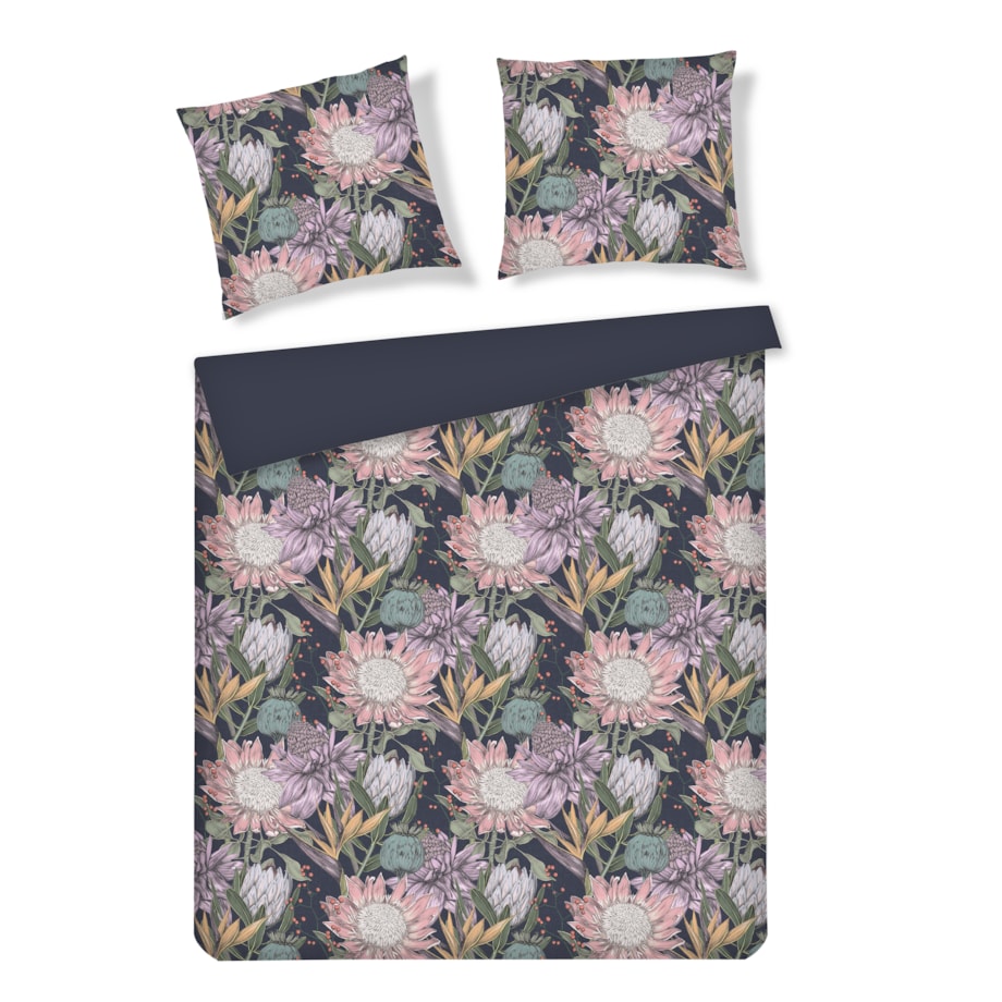 Pościel Z Mikrofibry Daphnett 160x200 cm z motywem kwiatowym