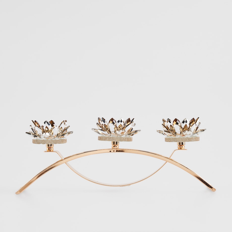 Świecznik potrójny Cristal shine diamond trio