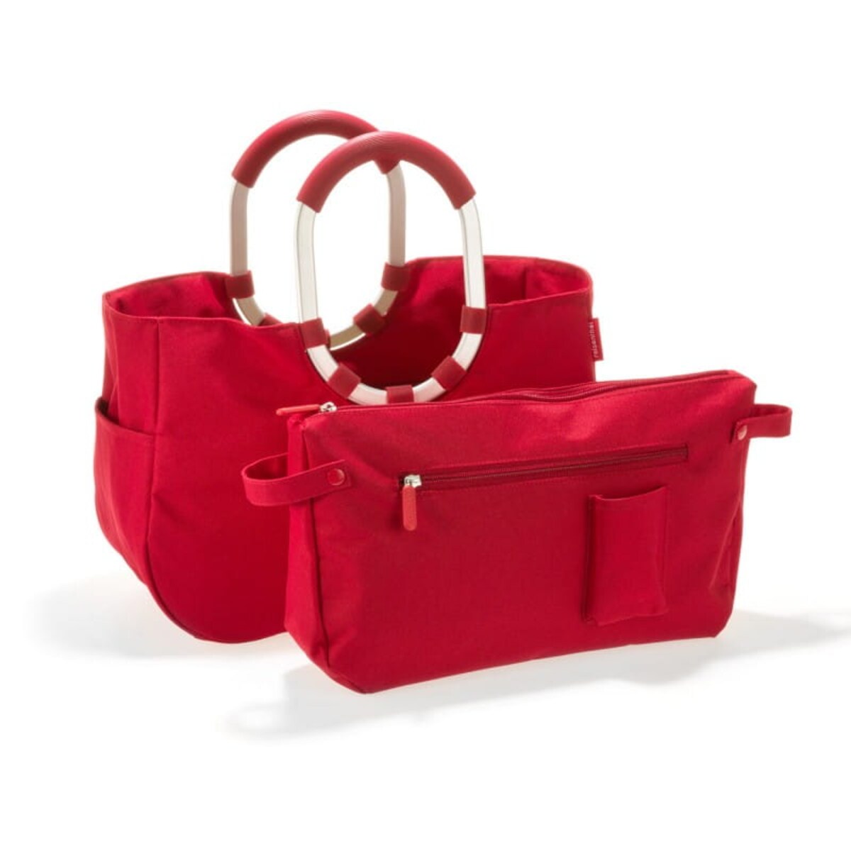 Torba loopshopper M red - poliester, 12 l, 40x20x27,5 cm