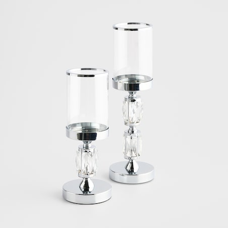 Świecznik Noova z motywem geometrycznym