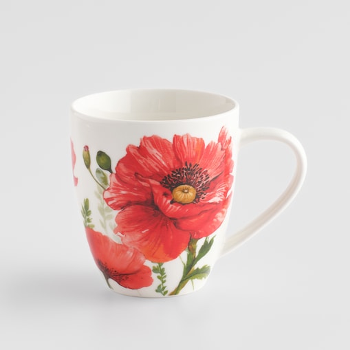 Kubek Popplin z motywem kwiatowym