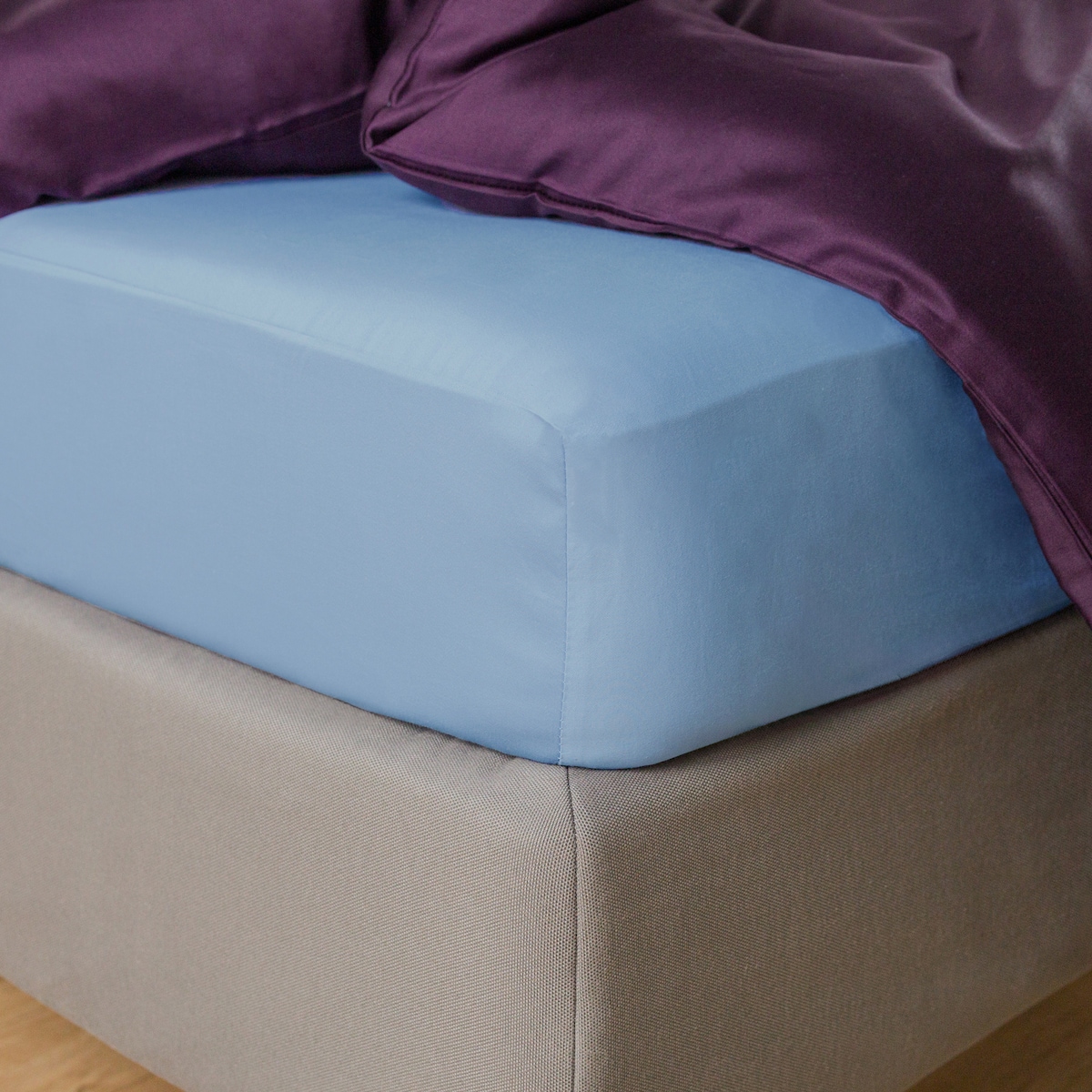 Prześcieradło z Bawełny Satynowej z gumką Satinette 160x200 cm