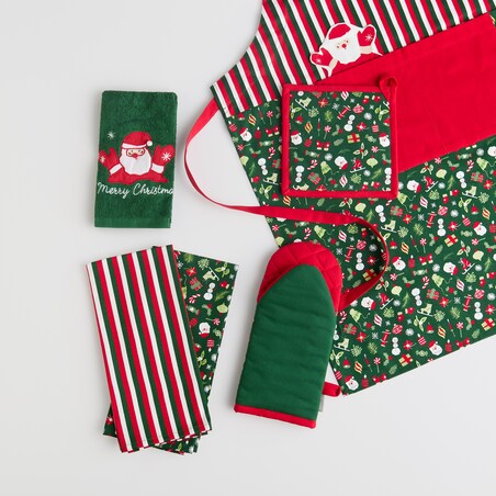 Fartuch Festio 70x85 cm z motywem mikołaja