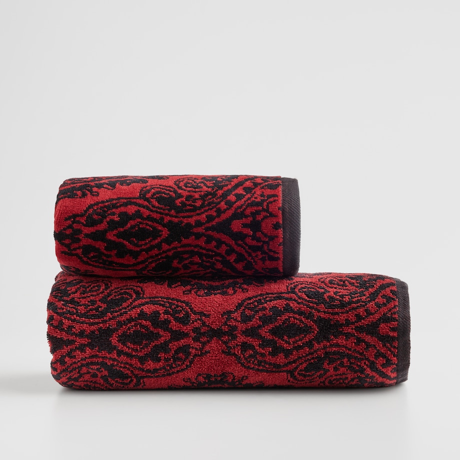 Ręcznik żakardowy Beskar 50x90 cm z motywem arabeski