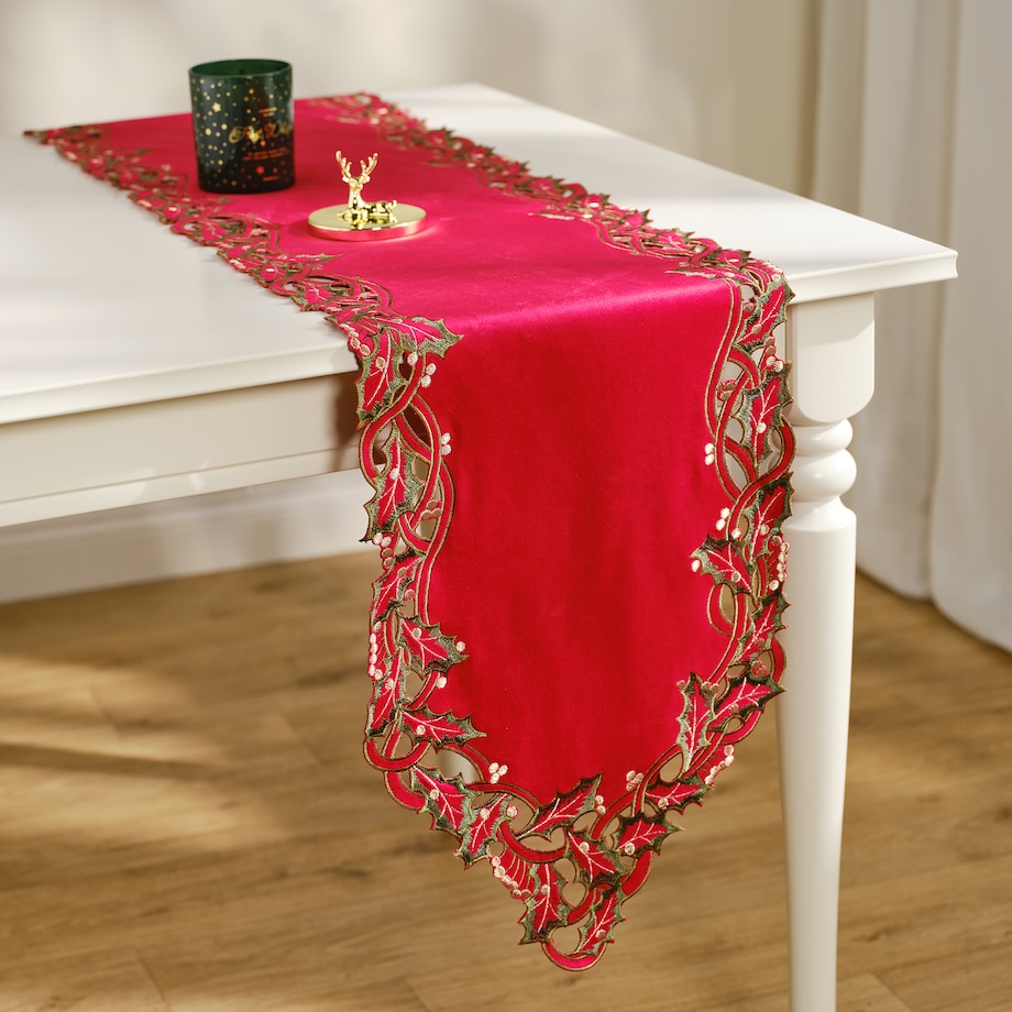 Bieżnik Haftowany Merriso 35x174 cm