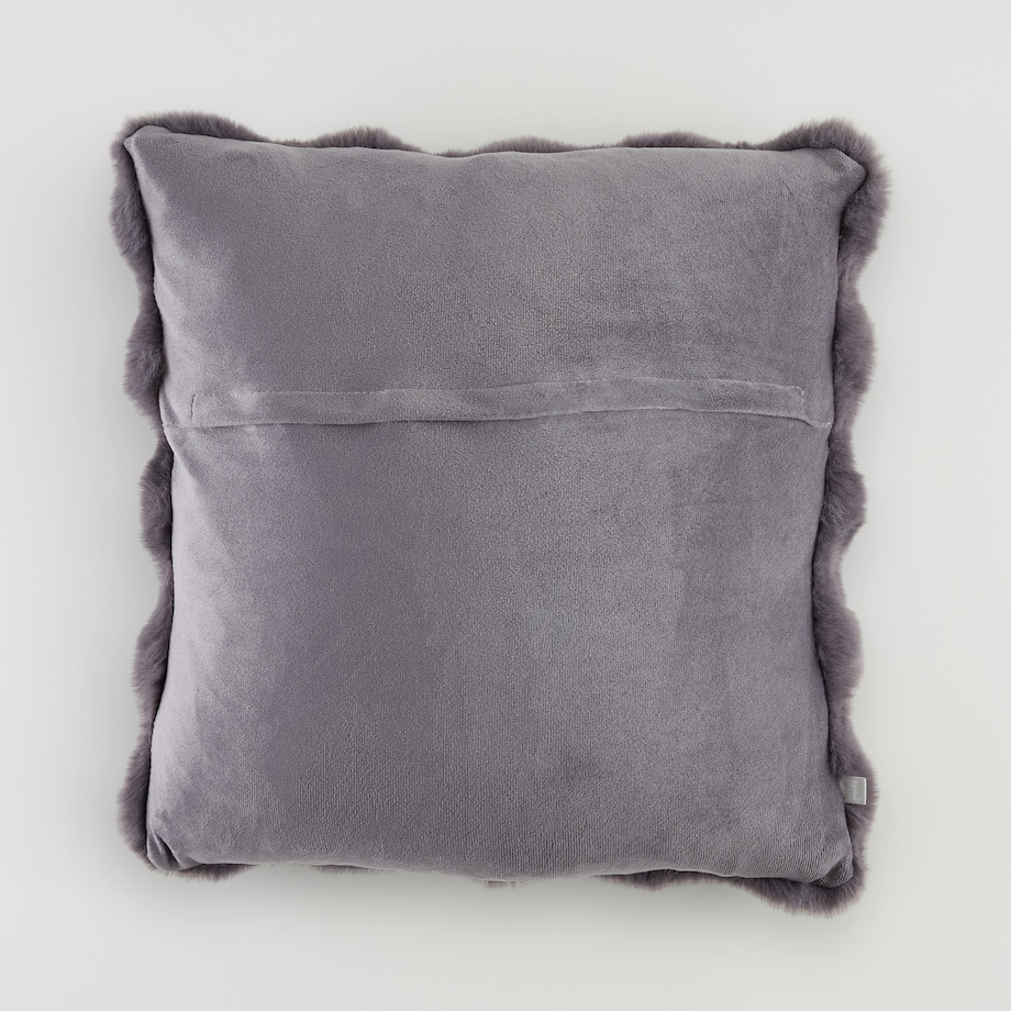 Poszewka Futrzana Bares 45x45 cm w kratę