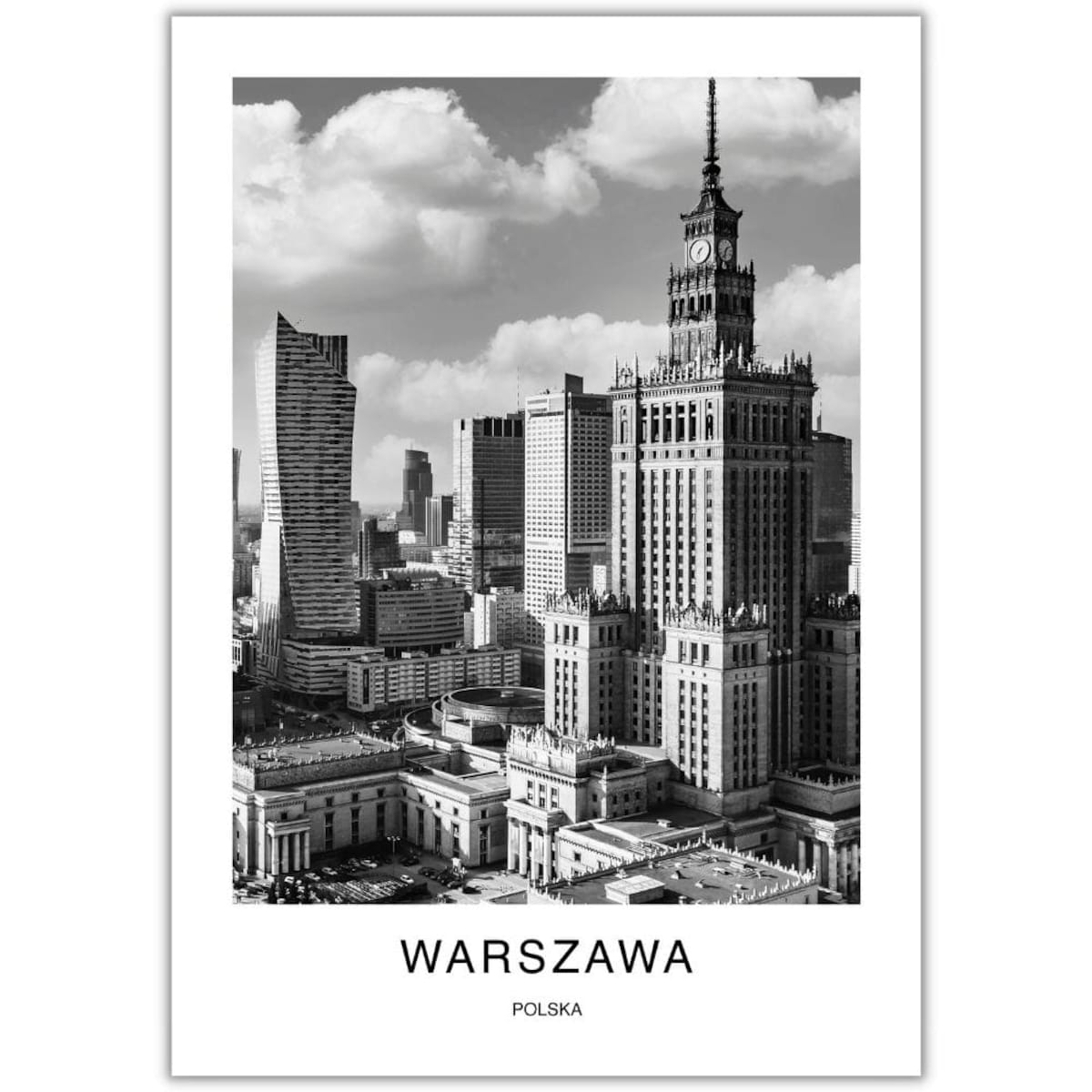 plakat warszawa 50x70