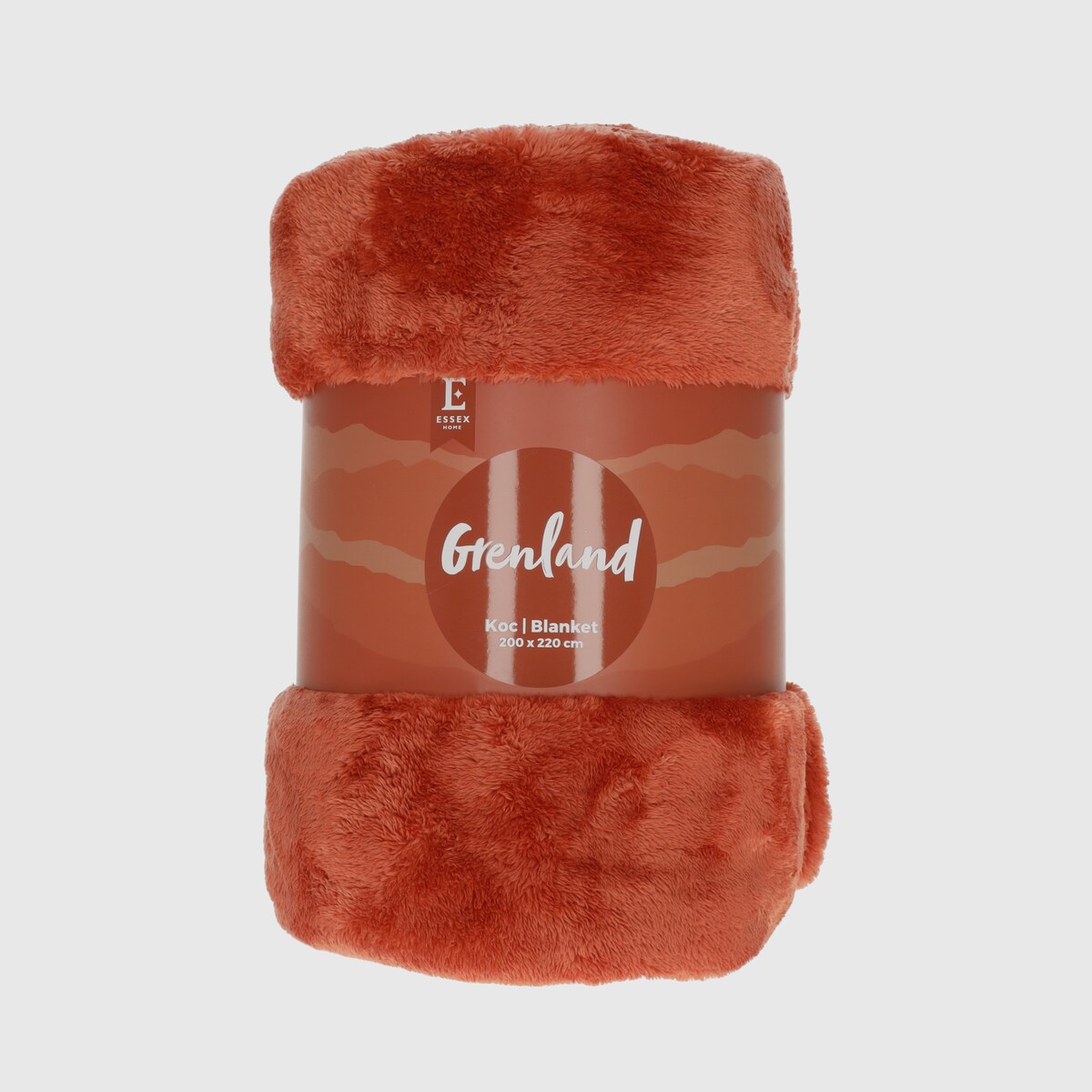 Jednokolorowy koc Grenland VII 200x220 cm