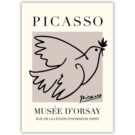 plakat picasso bird 70x100