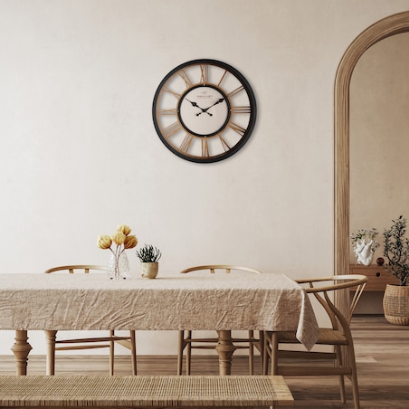 industrialny zegar ścienny eroma wood 2 ø 40 cm