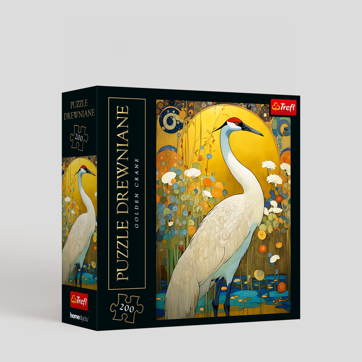 Puzzle drewniane Golden Crane z motywem zwierzęcym