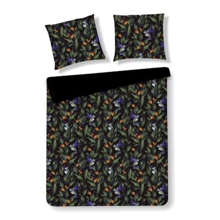 Pościel z bawełny satynowej Oaziso 160x200 cm z motywem tropikalnym