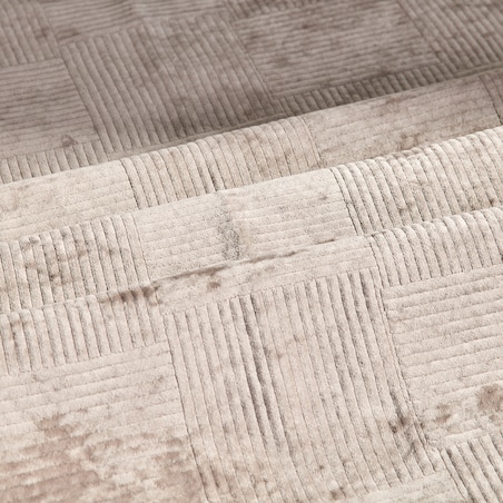 Jednokolorowa narzuta na łóżko Quadron 200x220 cm z motywem geometrycznym