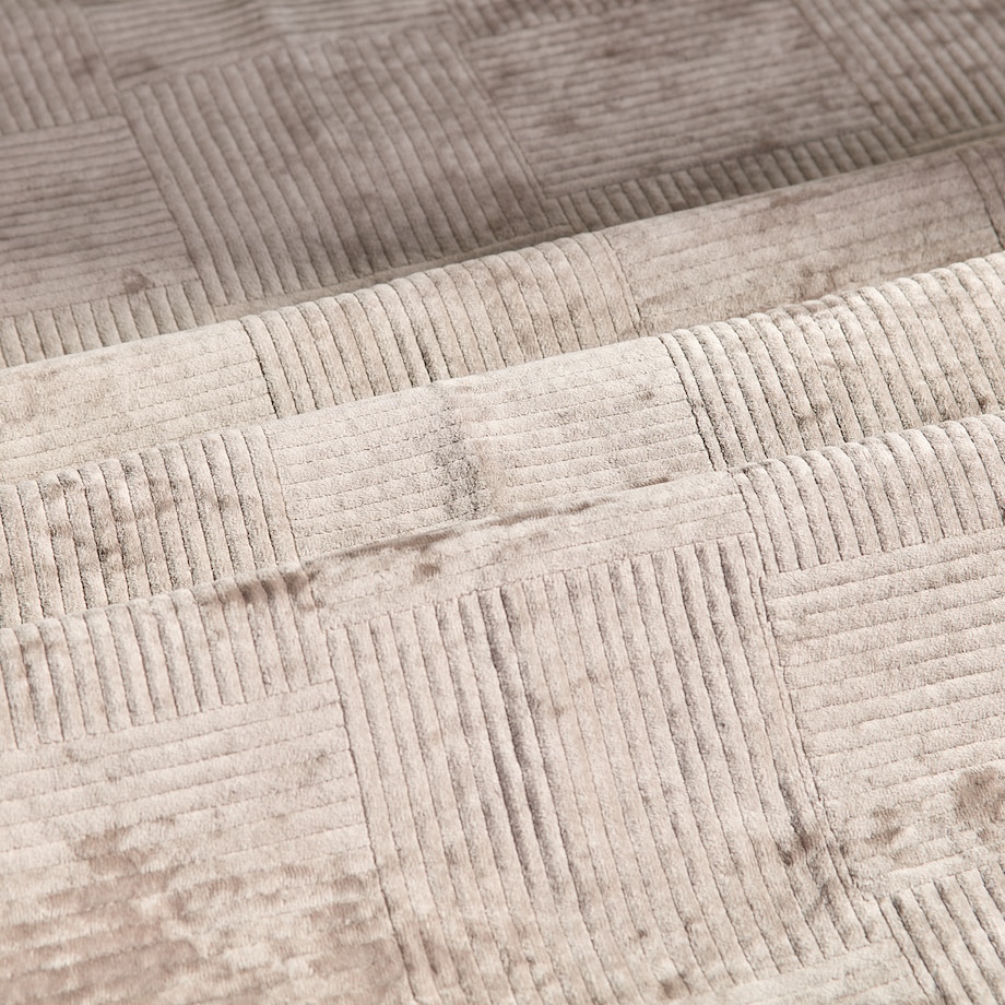 Jednokolorowa narzuta na łóżko Quadron 200x220 cm z motywem geometrycznym