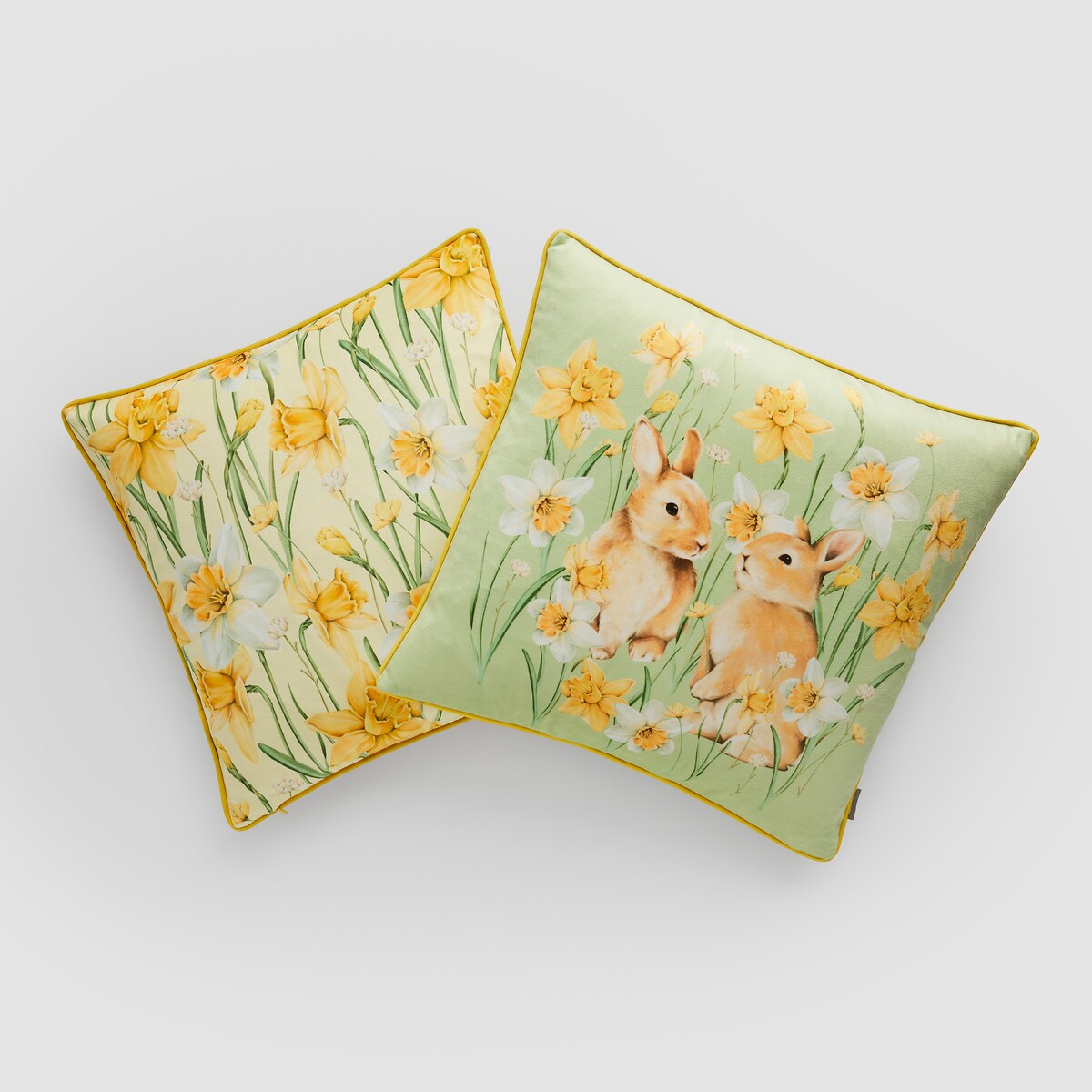 Poszewka z nadrukiem Daffelis 45x45 cm z motywem kwiatowym