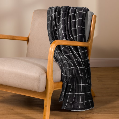 Drukowany koc Checker 150x200 cm