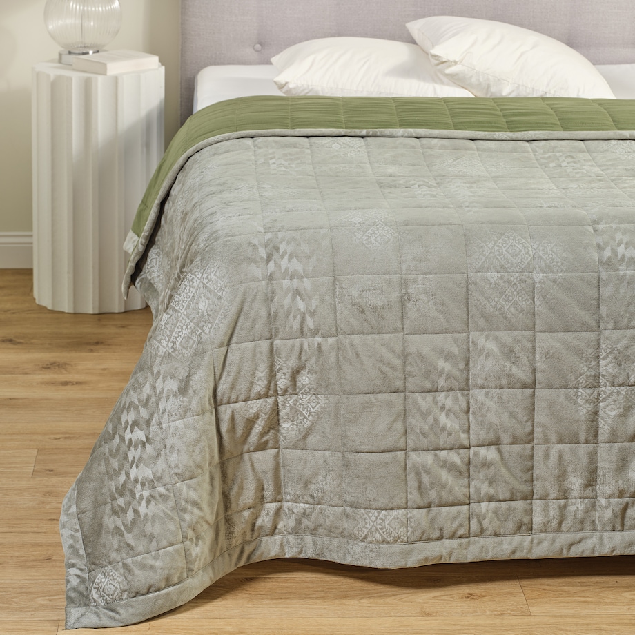 Jednokolorowa narzuta na łóżko Malumo 200x220 cm