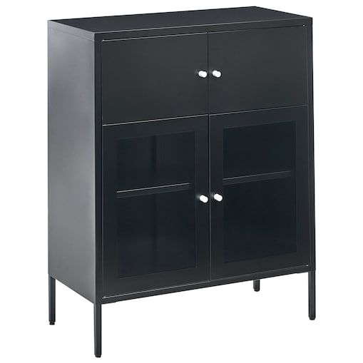 Szafka ze szklanymi drzwiami ESHOLT Metal 80 cm