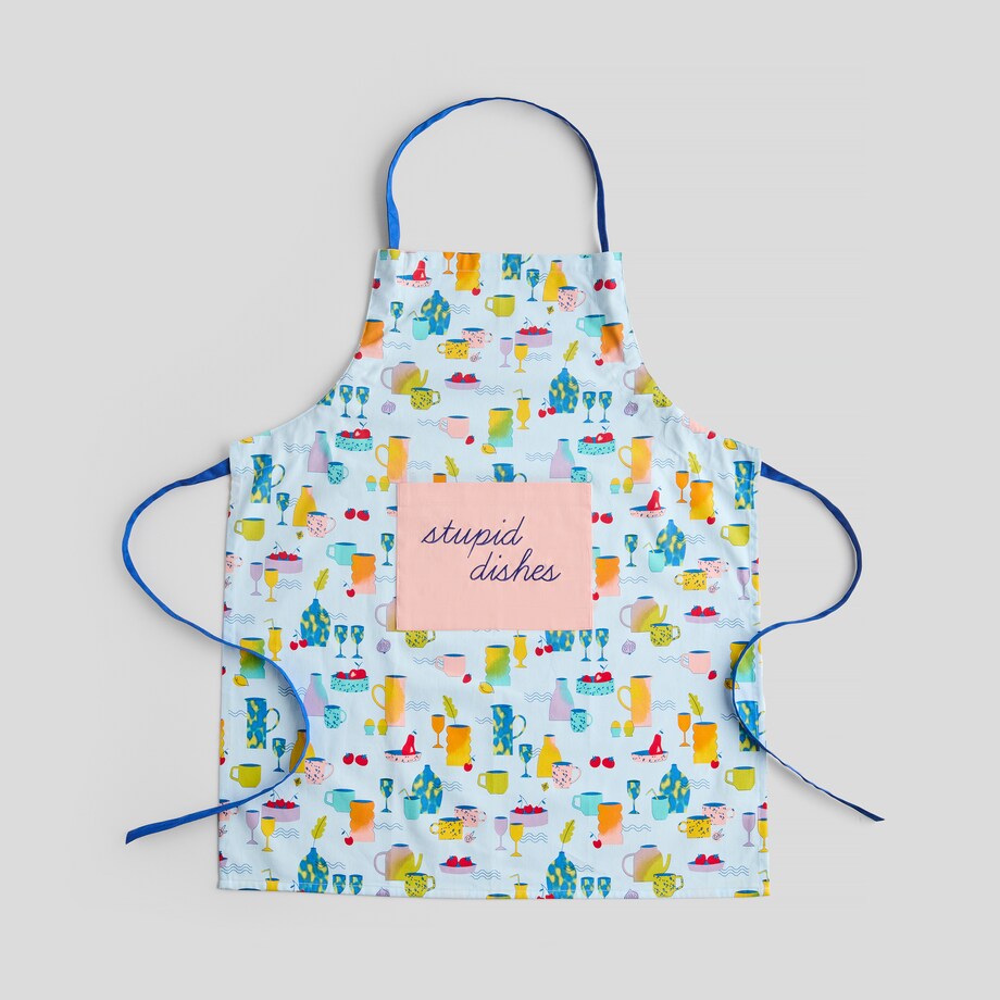 Fartuch Berto 70x85 cm z motywem kulinarnym