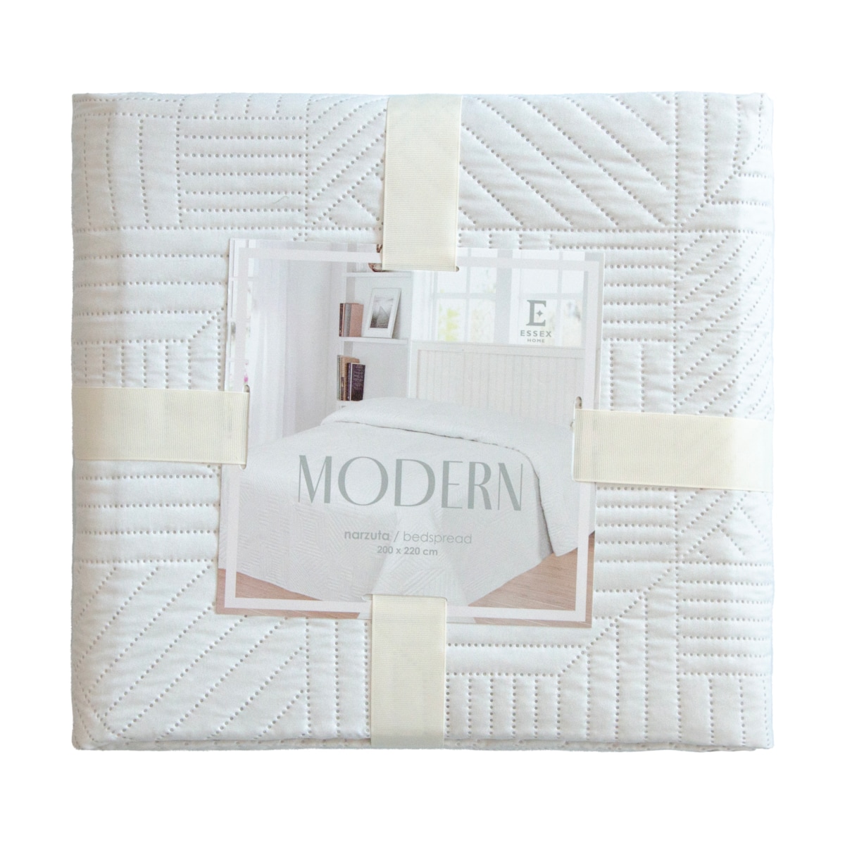 Jednokolorowa narzuta na łóżko Modern 240x260 cm