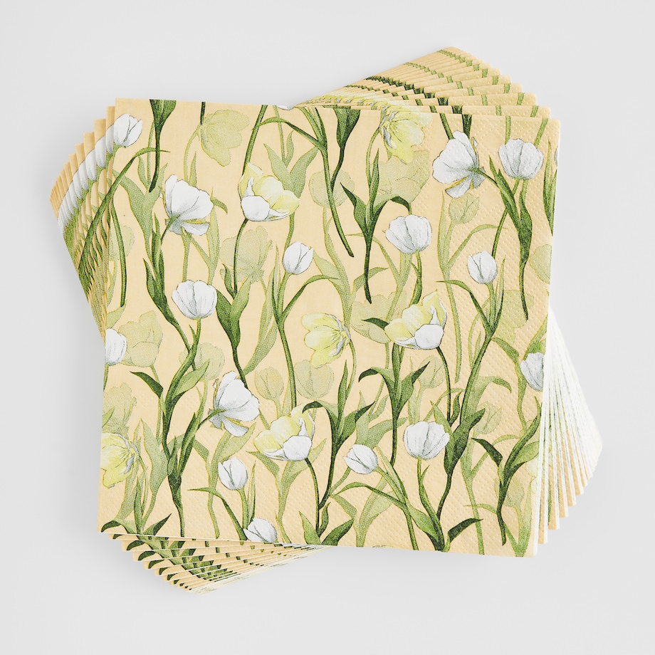 Komplet Serwetek Tendis z motywem kwiatowym