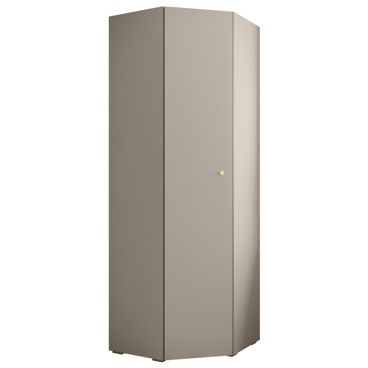 Szafa narożna rogowa wysoka INOVA 2 kaszmir+złoty