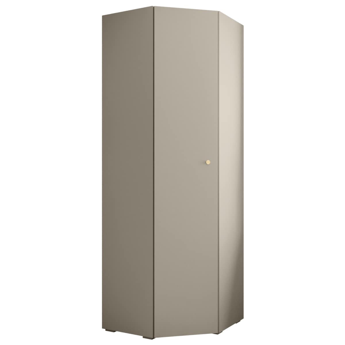 Szafa narożna rogowa wysoka INOVA 2 kaszmir+złoty