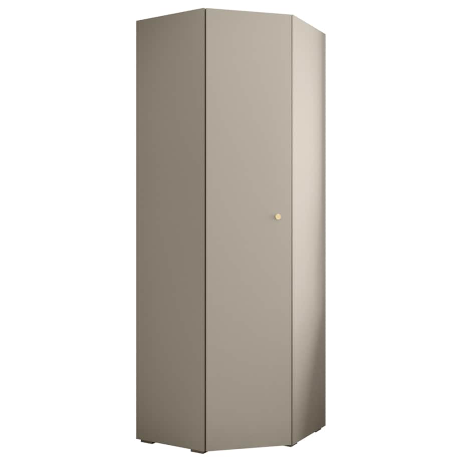 Szafa narożna rogowa wysoka INOVA 2 kaszmir+złoty