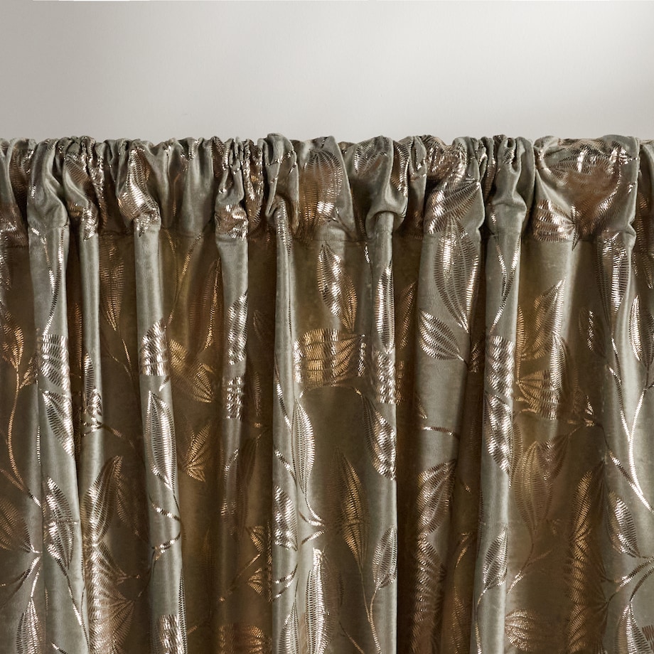 Zasłona Blomstela 140x250 cm z motywem roślinnym