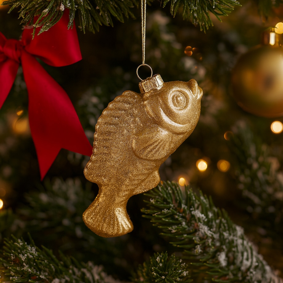 Bombka szklana Karp z motywem zwierzęcym