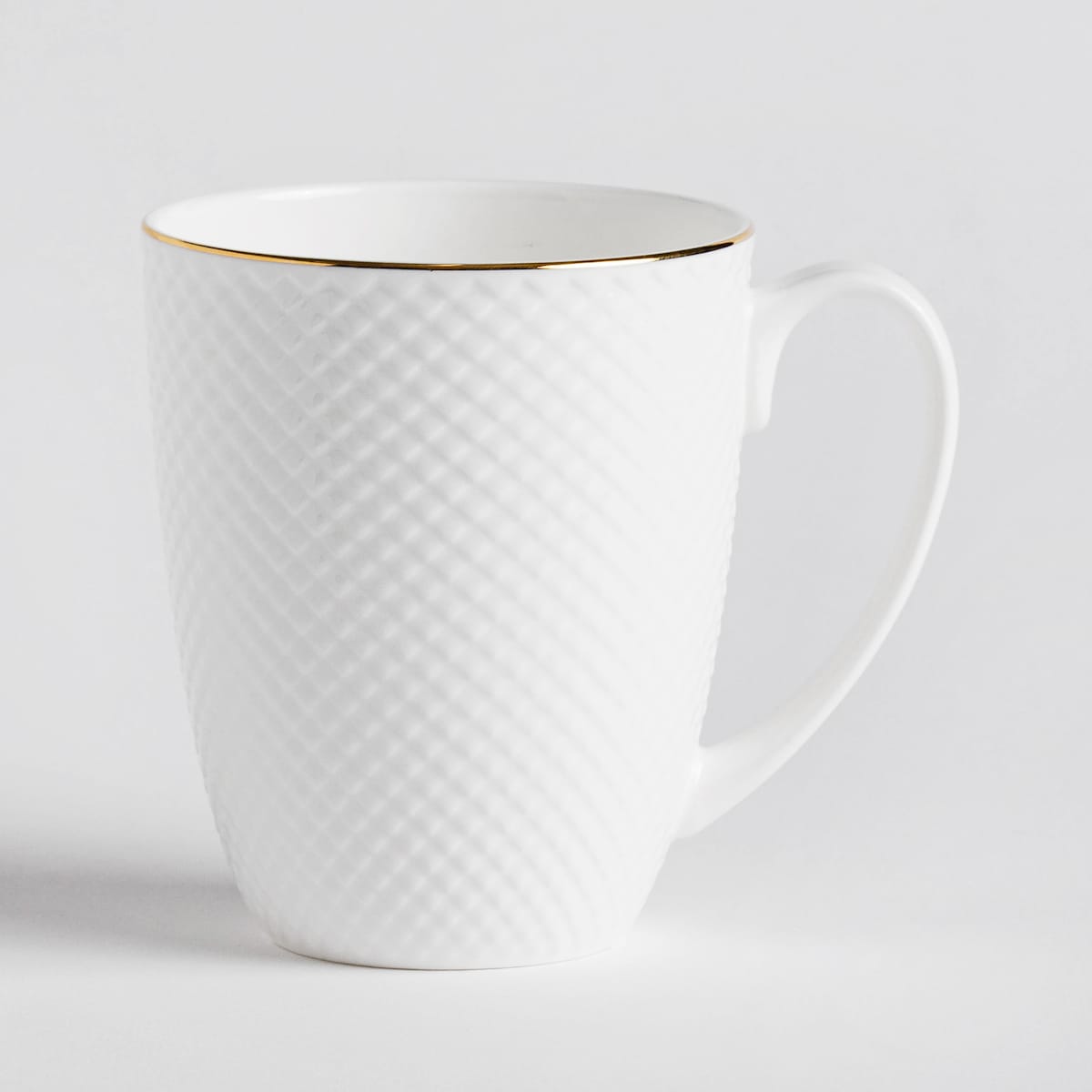 Elegancki Kubek z Porcelany Kostnej Eleni z motywem geometrycznym