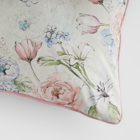 Poszewka z nadrukiem Belleoni 45x45 cm z motywem kwiatowym