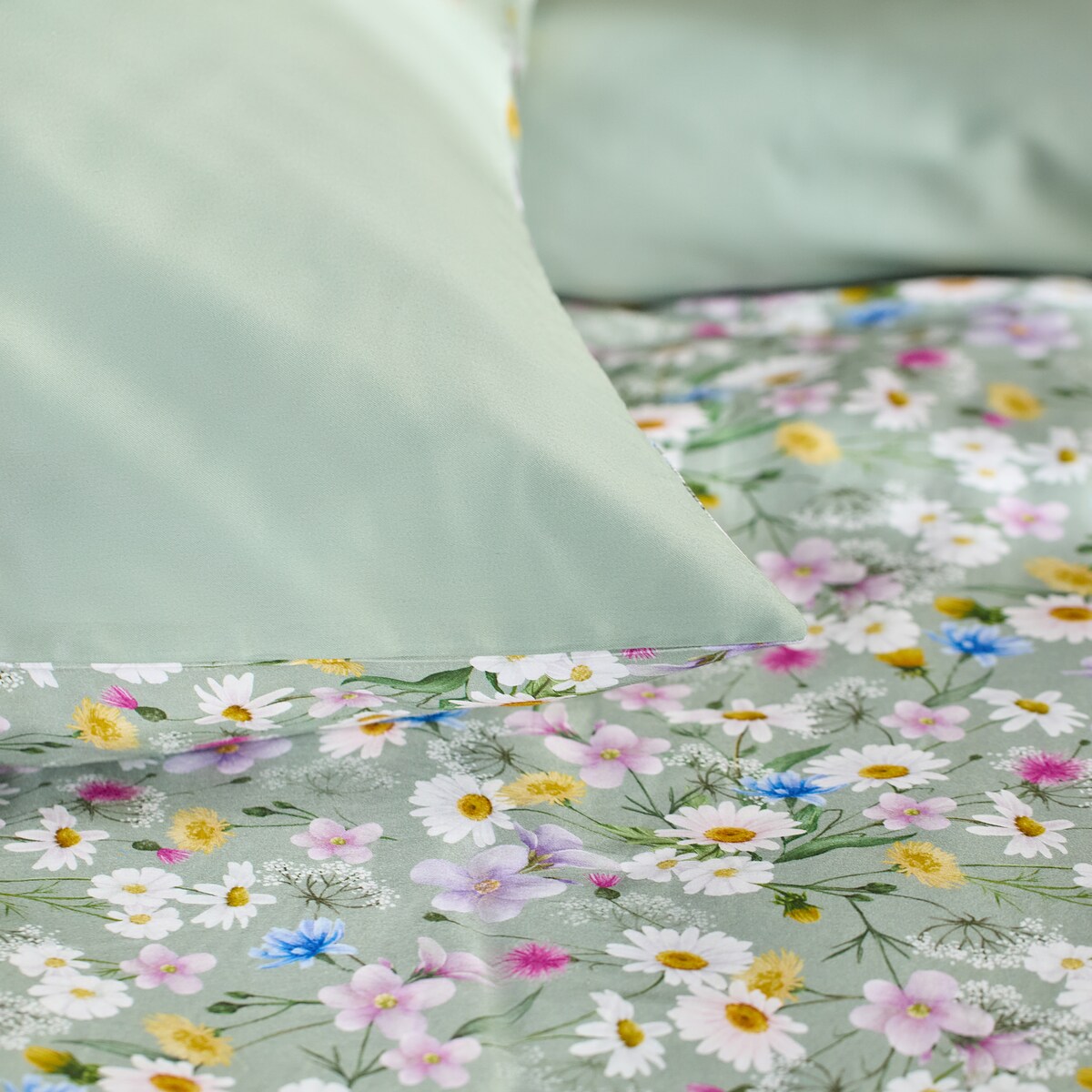 Pościel z bawełny satynowej Melow 200x220 cm z motywem kwiatowym