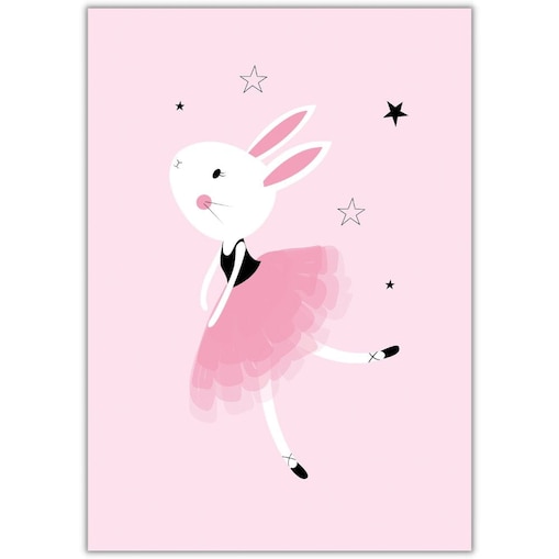 plakat cute ballerina 1 21x30 cm